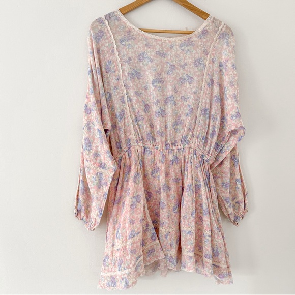 LoveShackFancy Floral Mini Dress - Picture 5 of 12